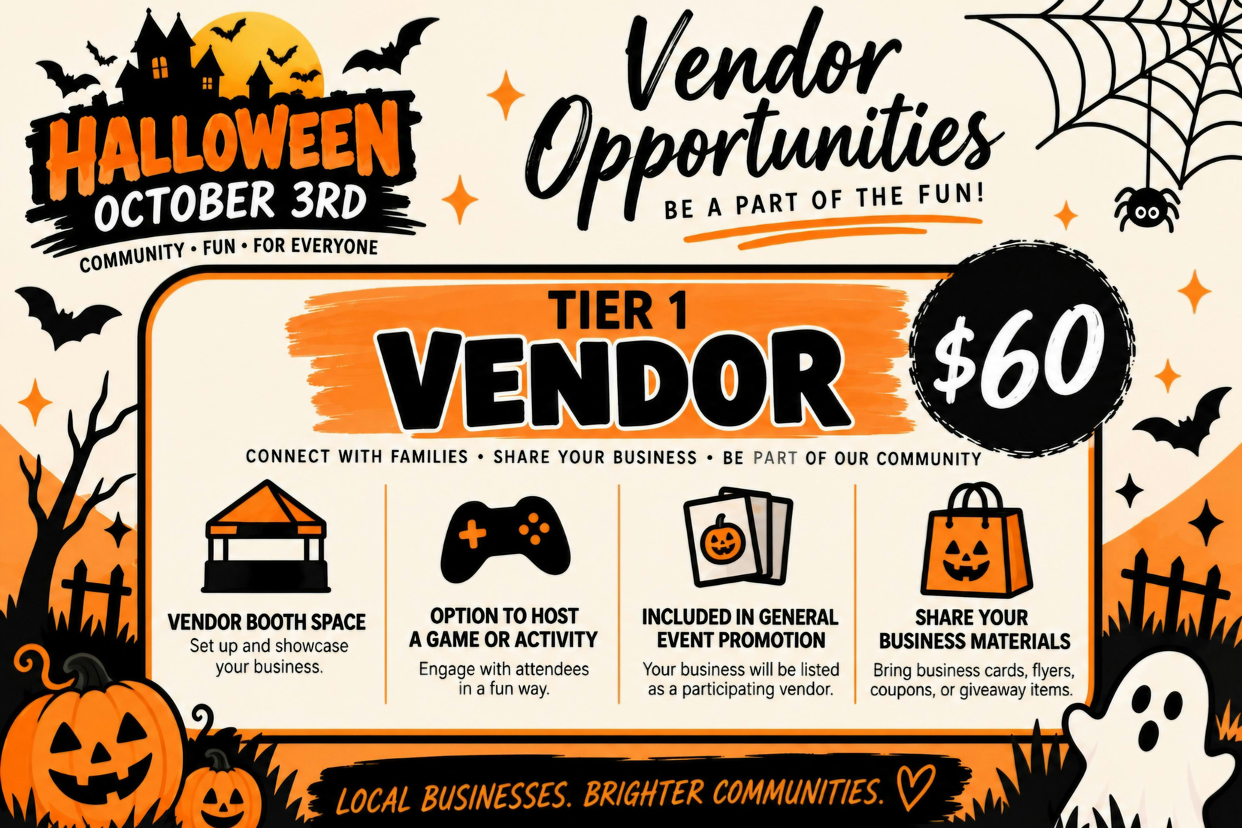 All Abilities Halloween Bash – Vendor Opportunities