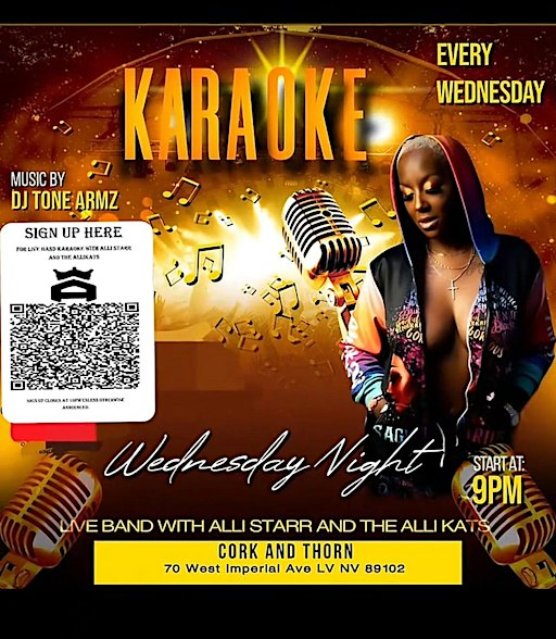 Live Band Karaoke at Cork and Thorn