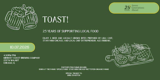 Toast! 25 Years of  Supporting Local Food