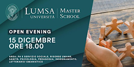 Open Evening LUMSA Master School