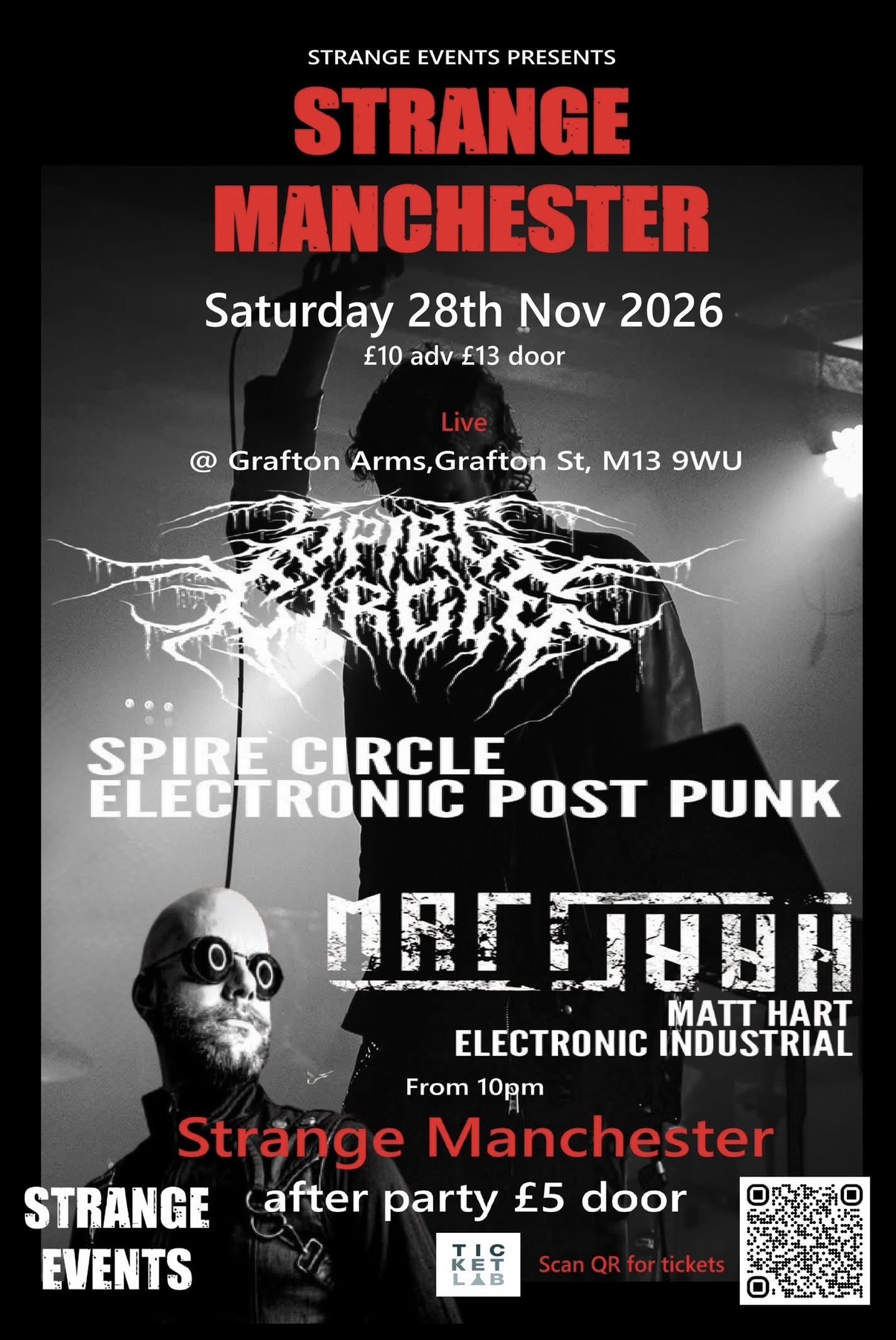 Spire Cicle & Matt Hart live + Strange Manchester after party