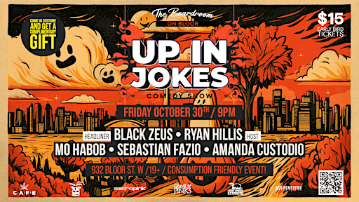 Up in Jokes Toronto Halloween Comedy Show on Bloor