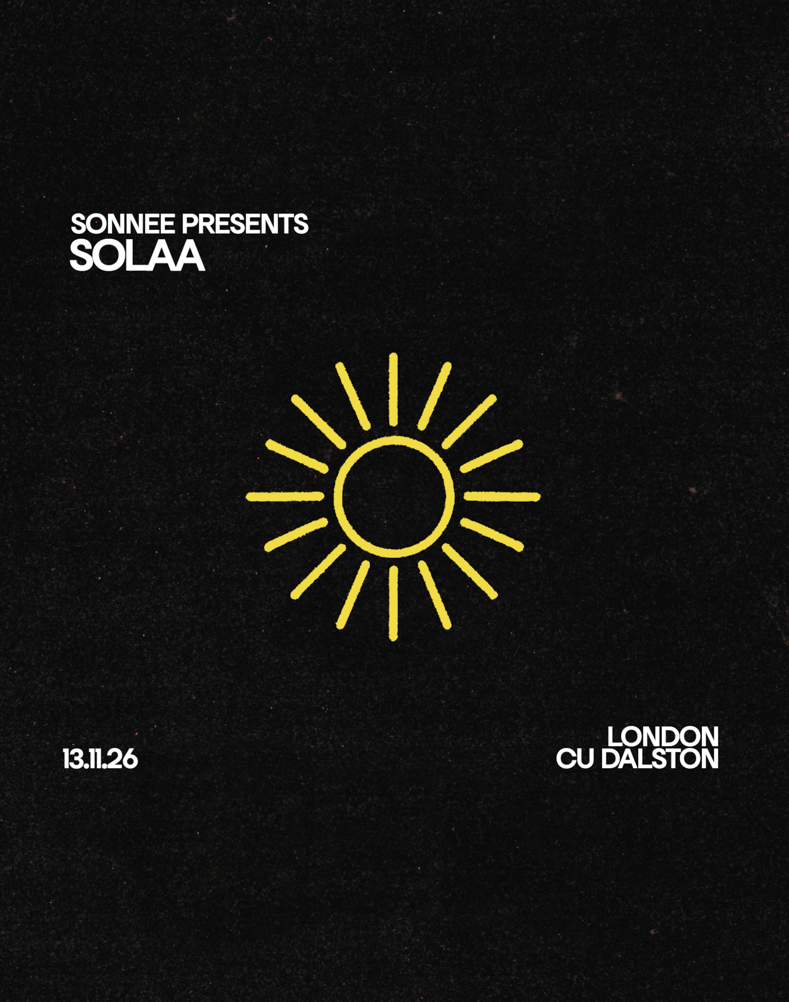 Sonnee presents: SOLAA London