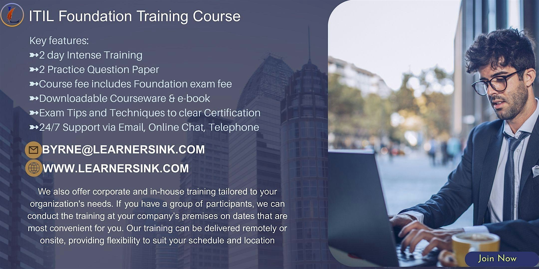 Upcoming ITIL 5 Foundation Course in Detroit, MI – Limited Slots