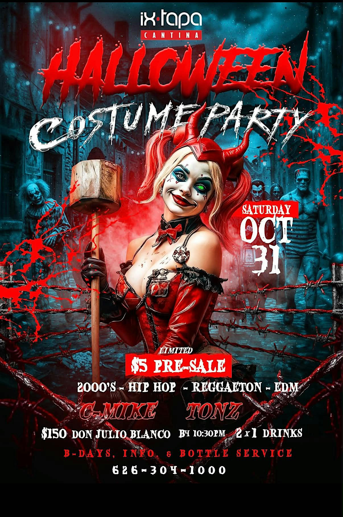 HALLOWEEN COSTUME PARTY -SATURDAY OCTOBER 31, 2026