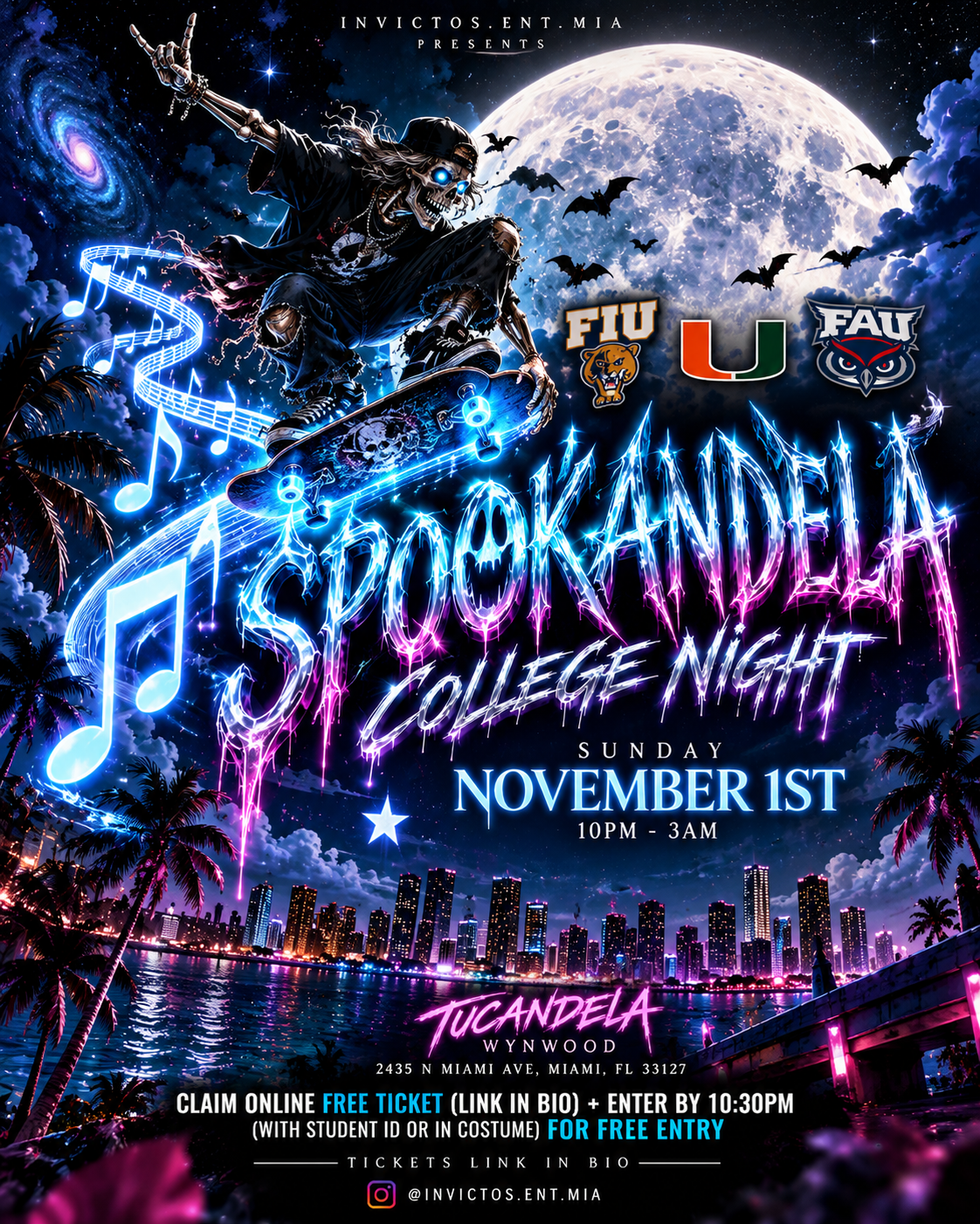 Spookandela College Night