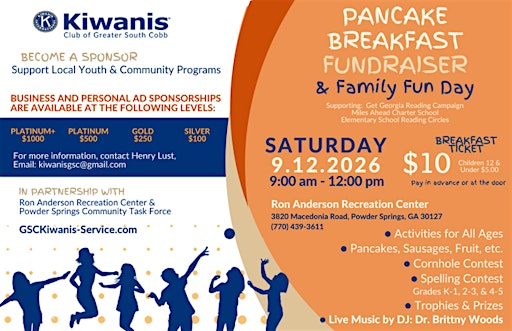 2026 GSCK Pancake Breakfast Fundraiser & Family Fun Day
