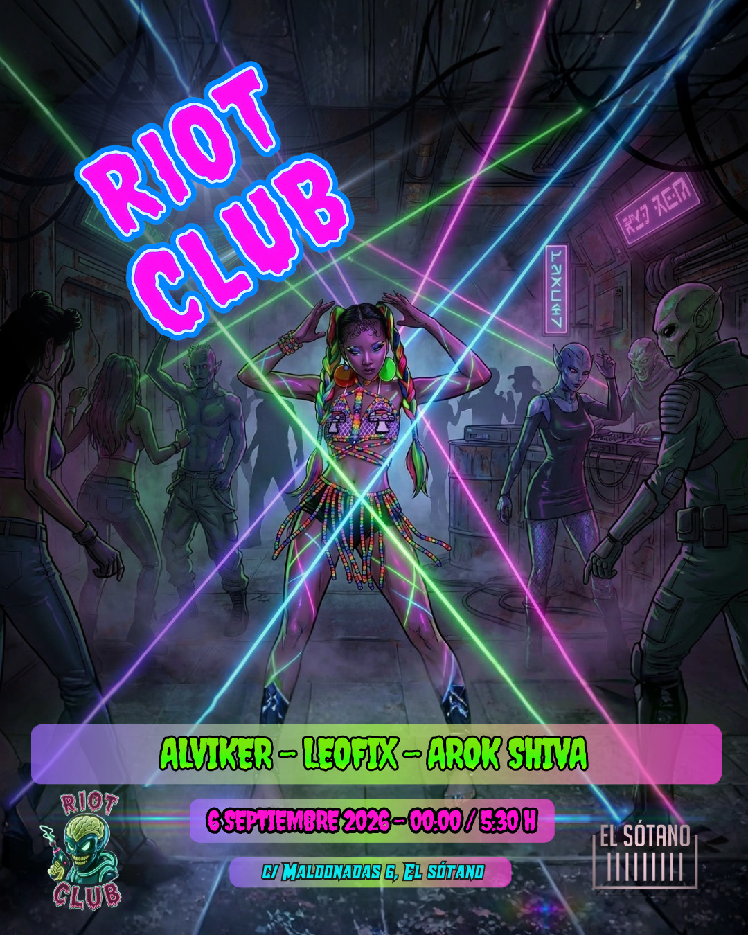 RIOT CLUB: Alviker, Arok Shiva, Leofix