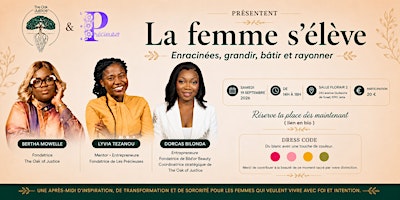 La femme s’élève : Enracinées, grandir, bâtir et rayonner