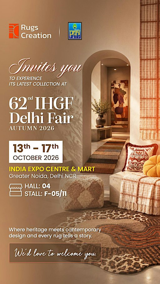 Rugs Creation Invites you at 62nd Edition IHGF
