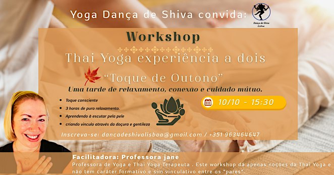Toque de Outono: Workshop de Thai Yoga Massagem a Dois ✨