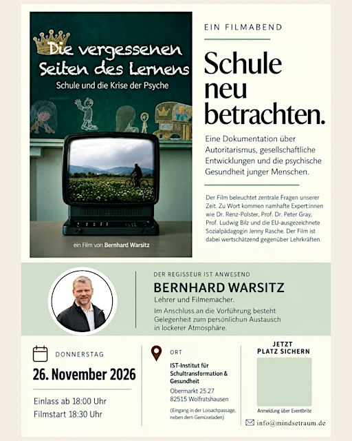 Ein Filmabend. Die vergessenen Seiten des Lernens
