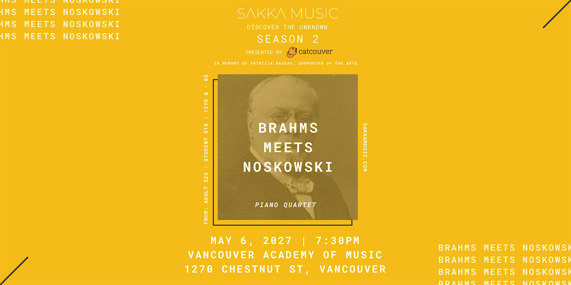 Brahms meets Noskowski - Piano Quartet
