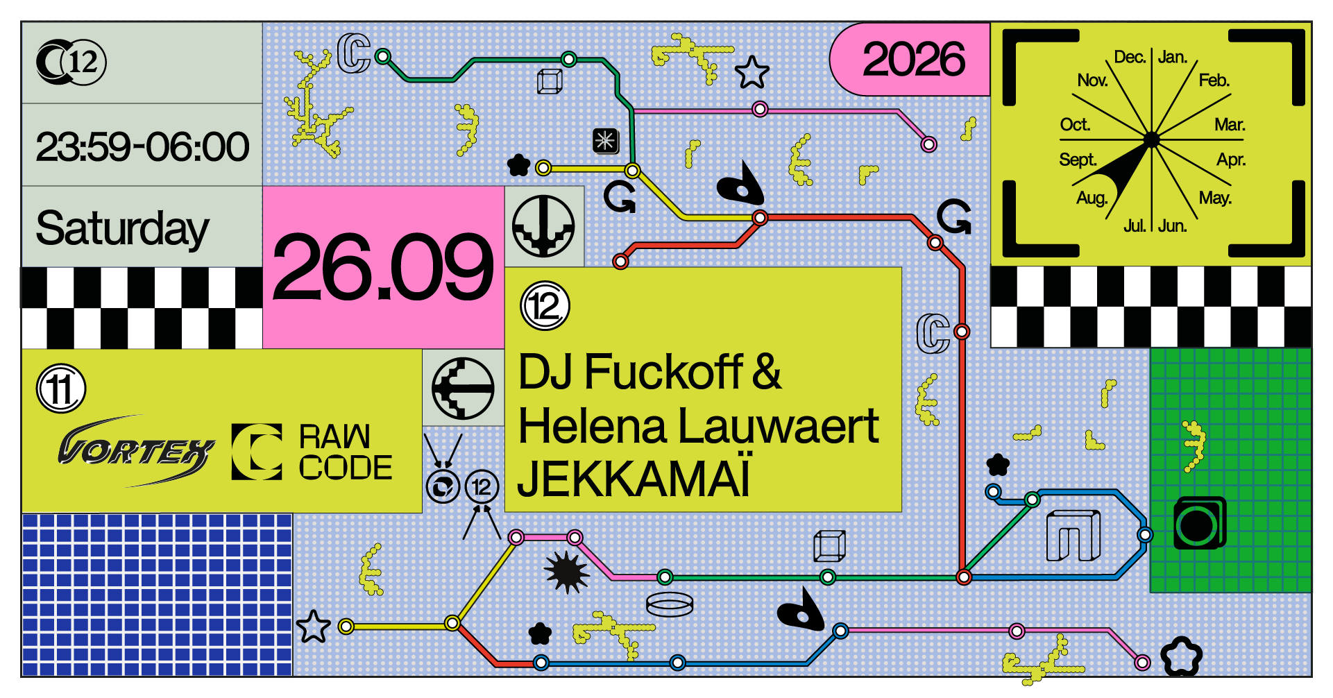 C12 Nite with DJ Fuckoff & Helena Lauwaert JEKKAMAÏ