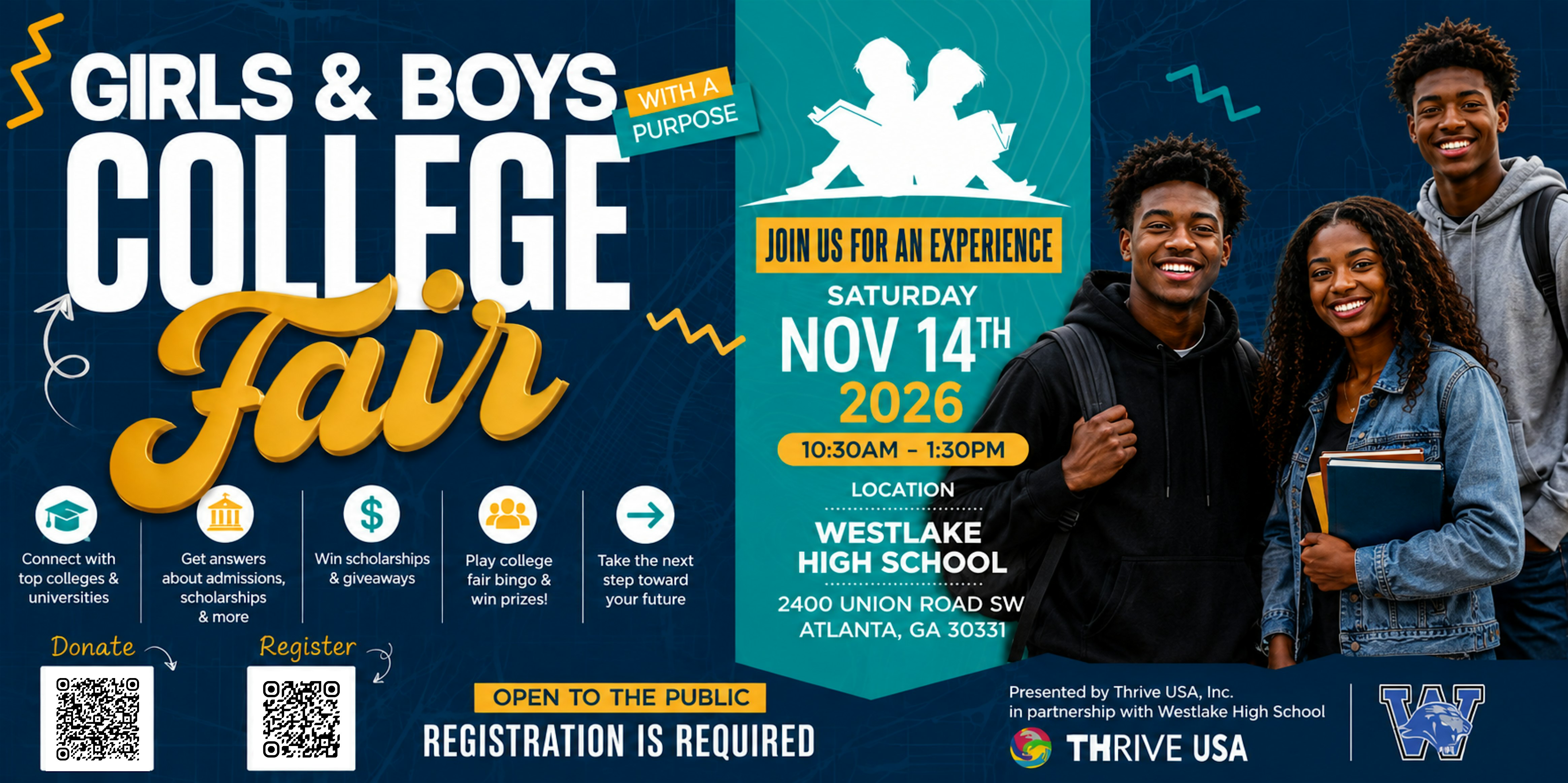 3rd Annual Girls and Boys with a Purpose College Fair