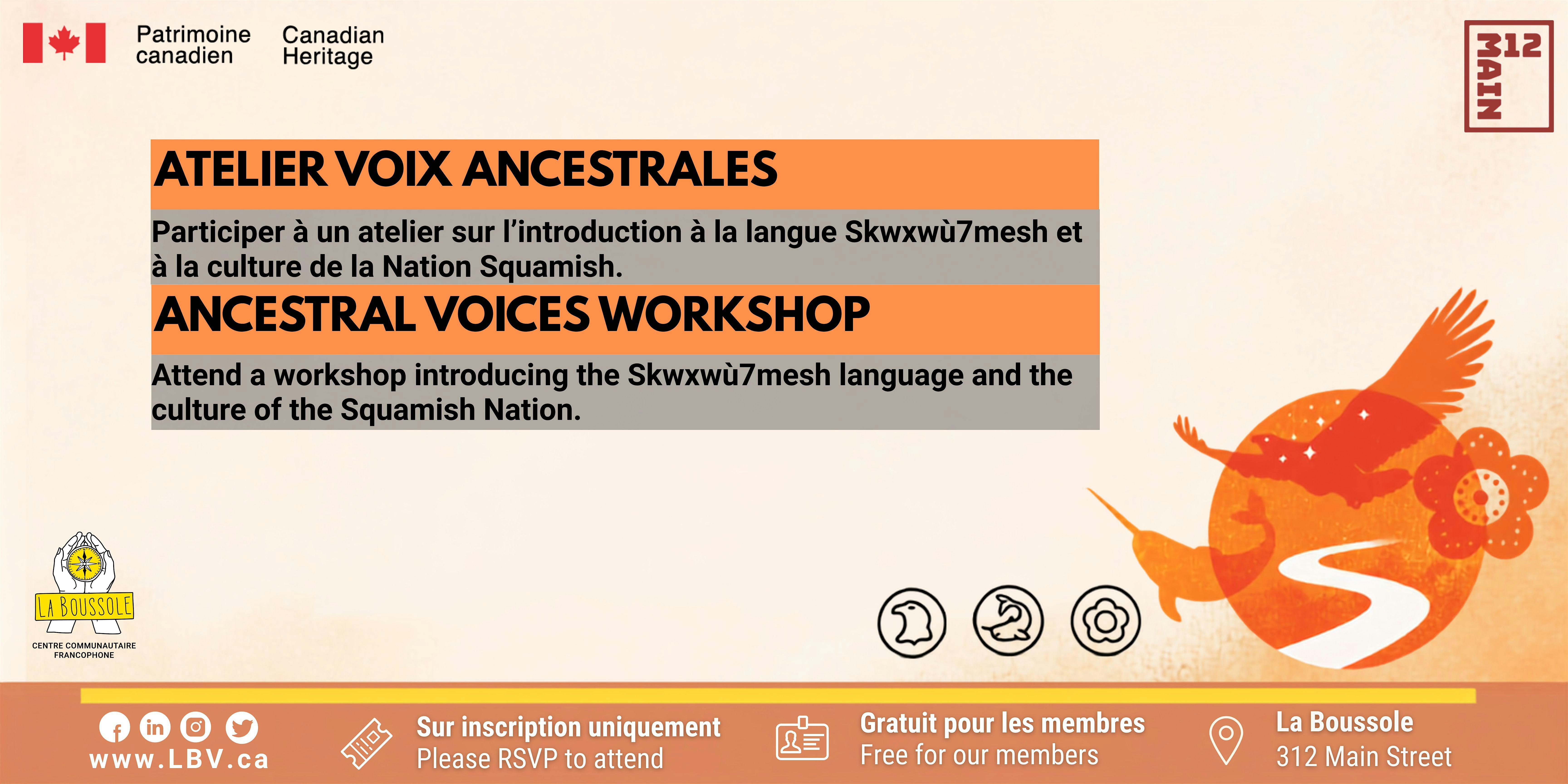 Atelier Voix Ancestrales