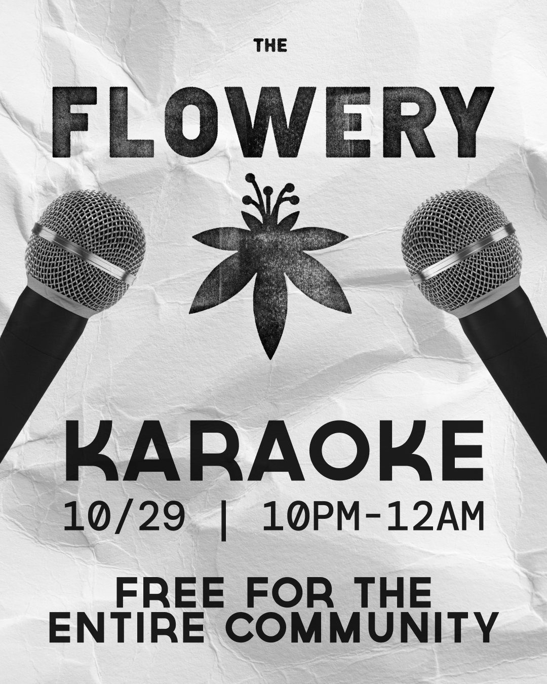 The Flowery UWS - Karaoke Night!