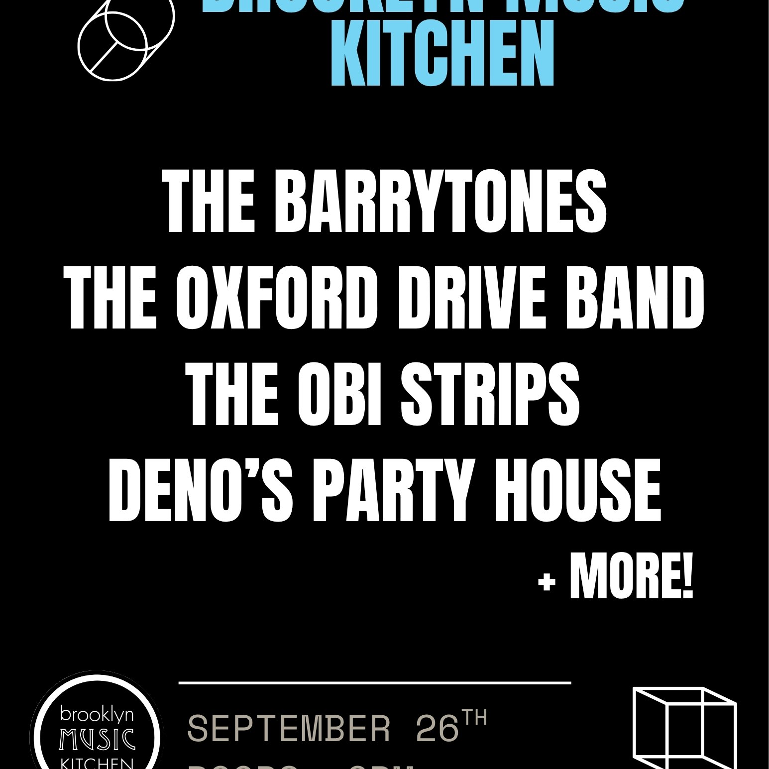 The Barrytones, The Oxford Drive Band, The Obi Strips, Deno's Party House & MORE!