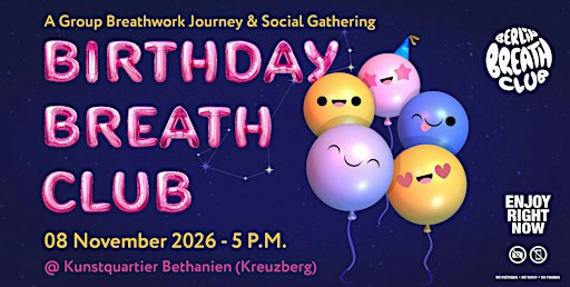 Berlin Breath Club: Birthday Celebration & Breathwork Journey (DE/EN)