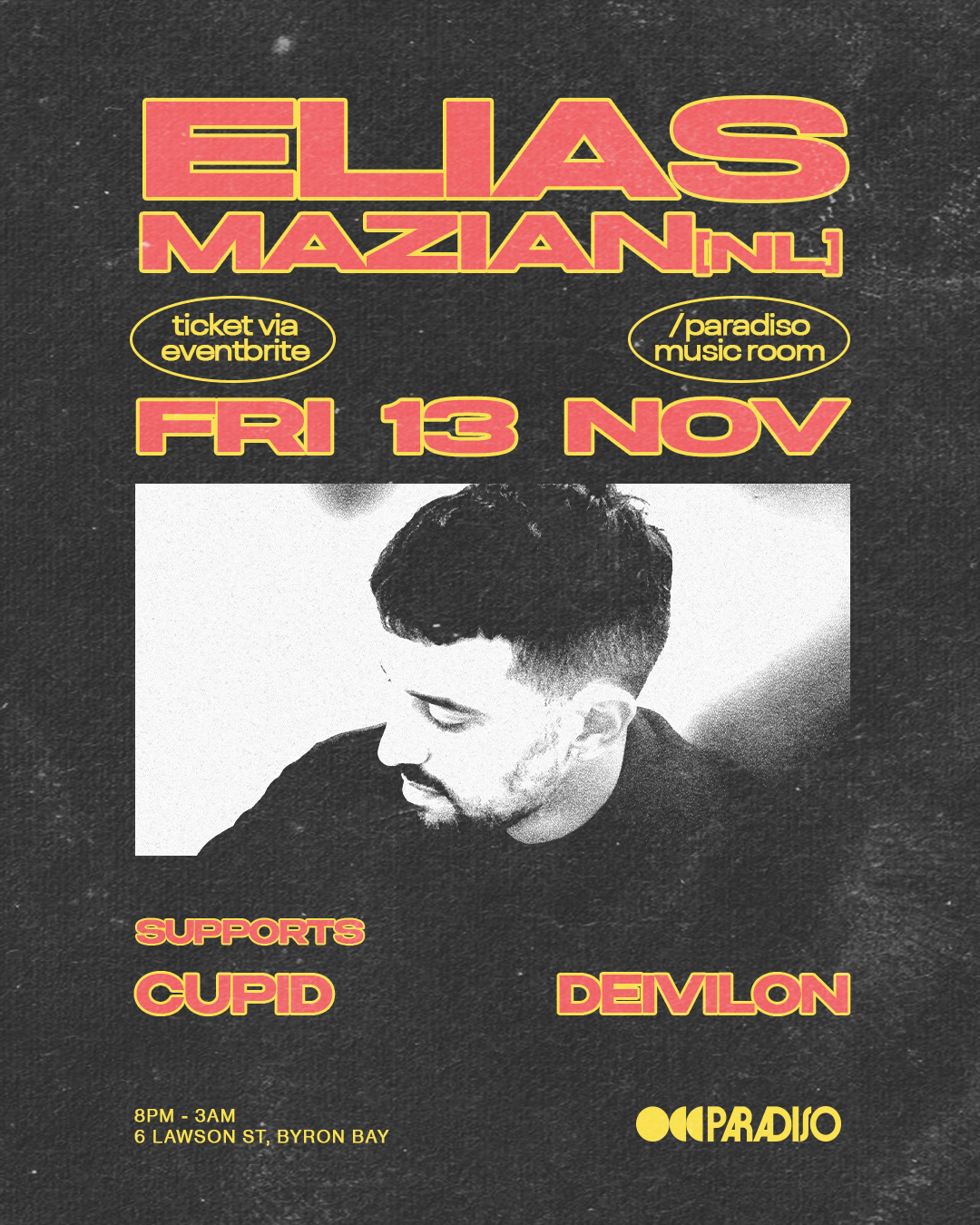 Paradiso presents Elias Mazian (NL)