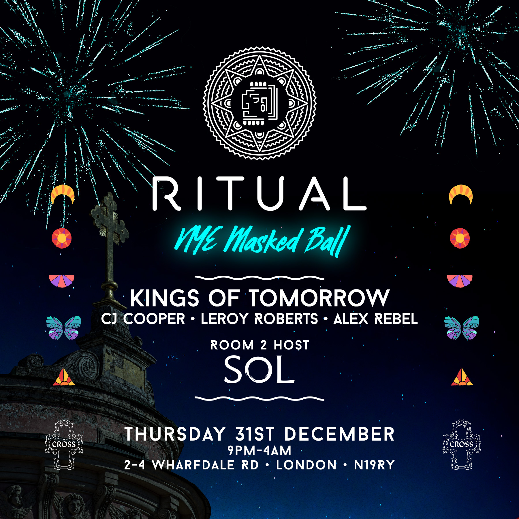 Ritual New Years Eve Masked Ball with Kings of Tomorrow