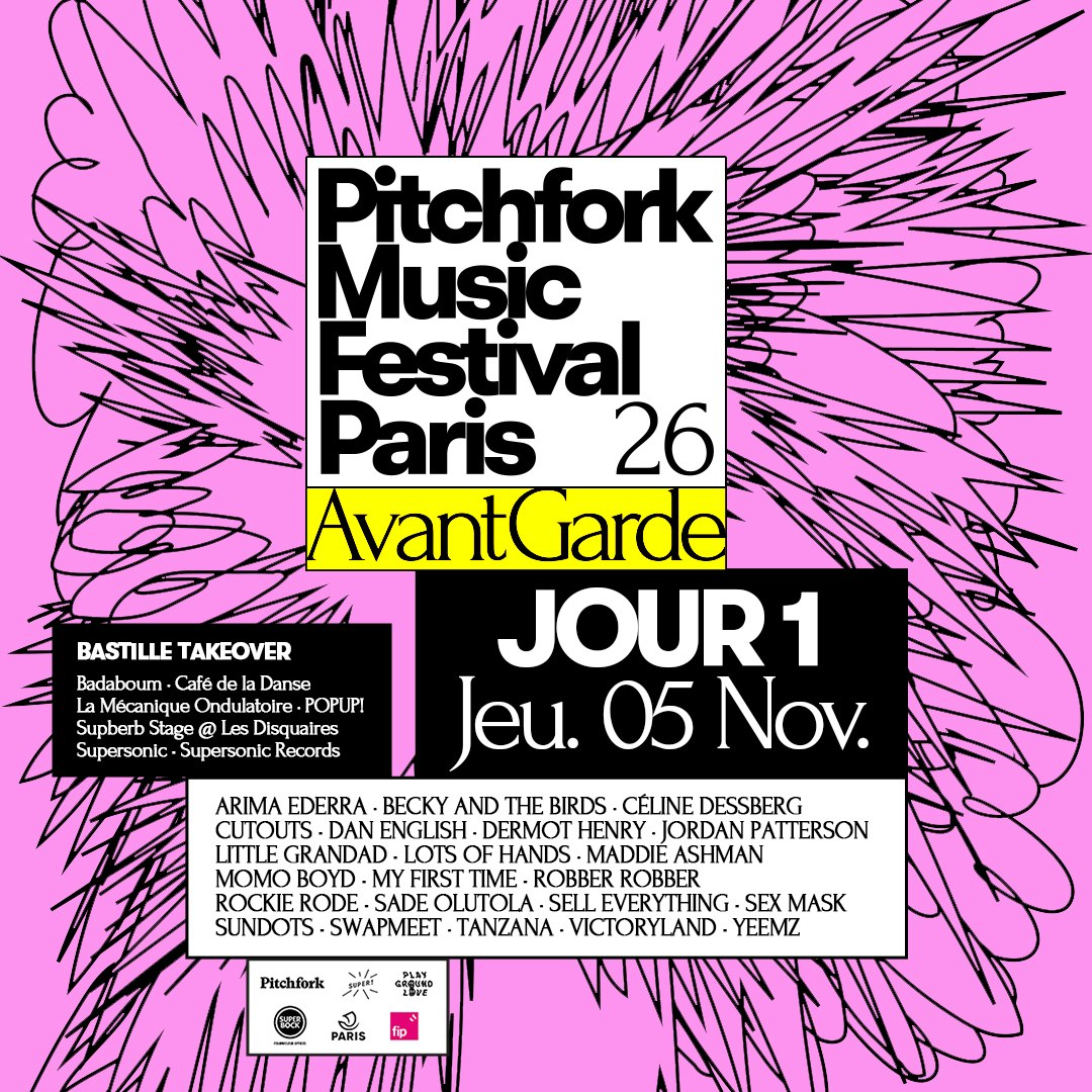 PASS 3 JOURS - Pitchfork Avant-Garde 2026