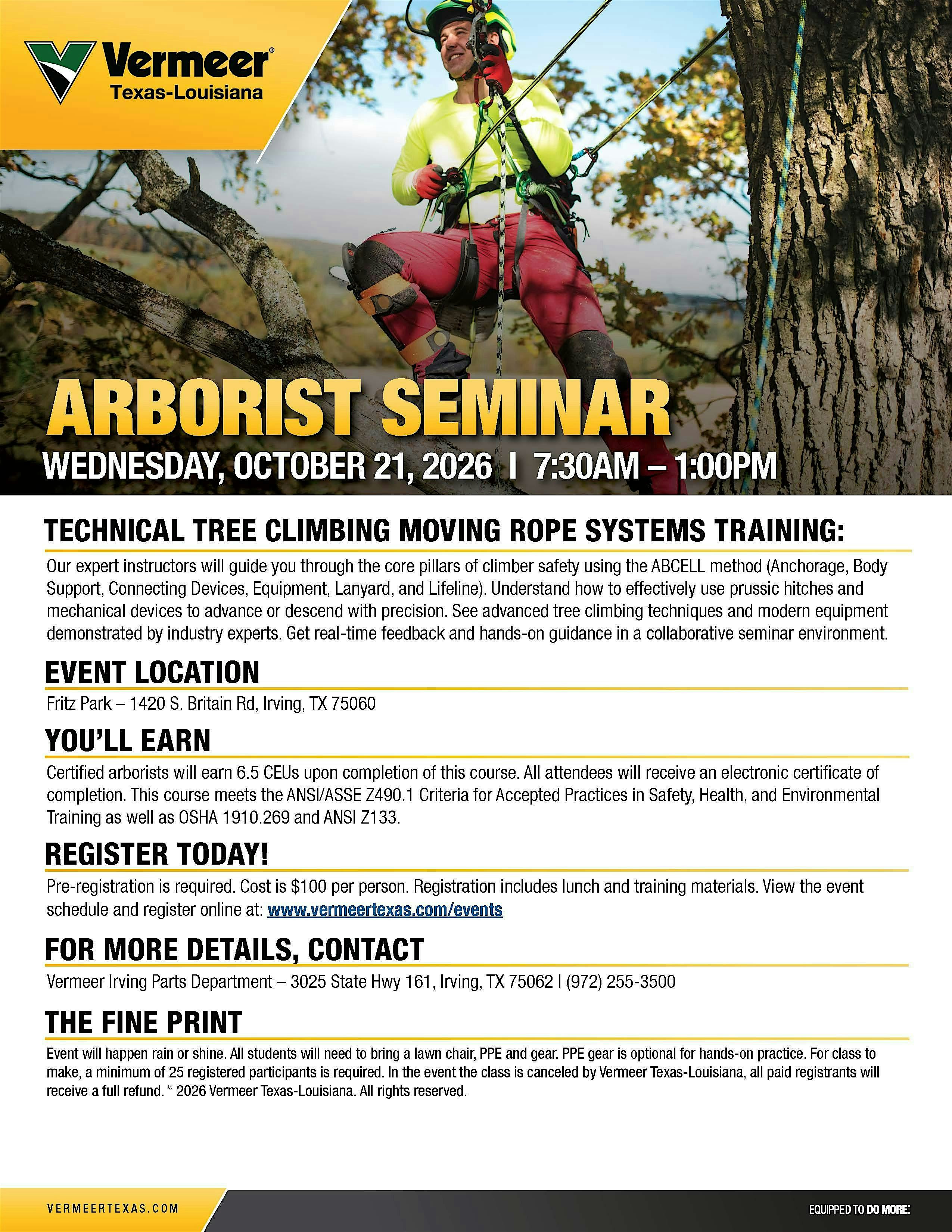 Irving Arborist Seminar