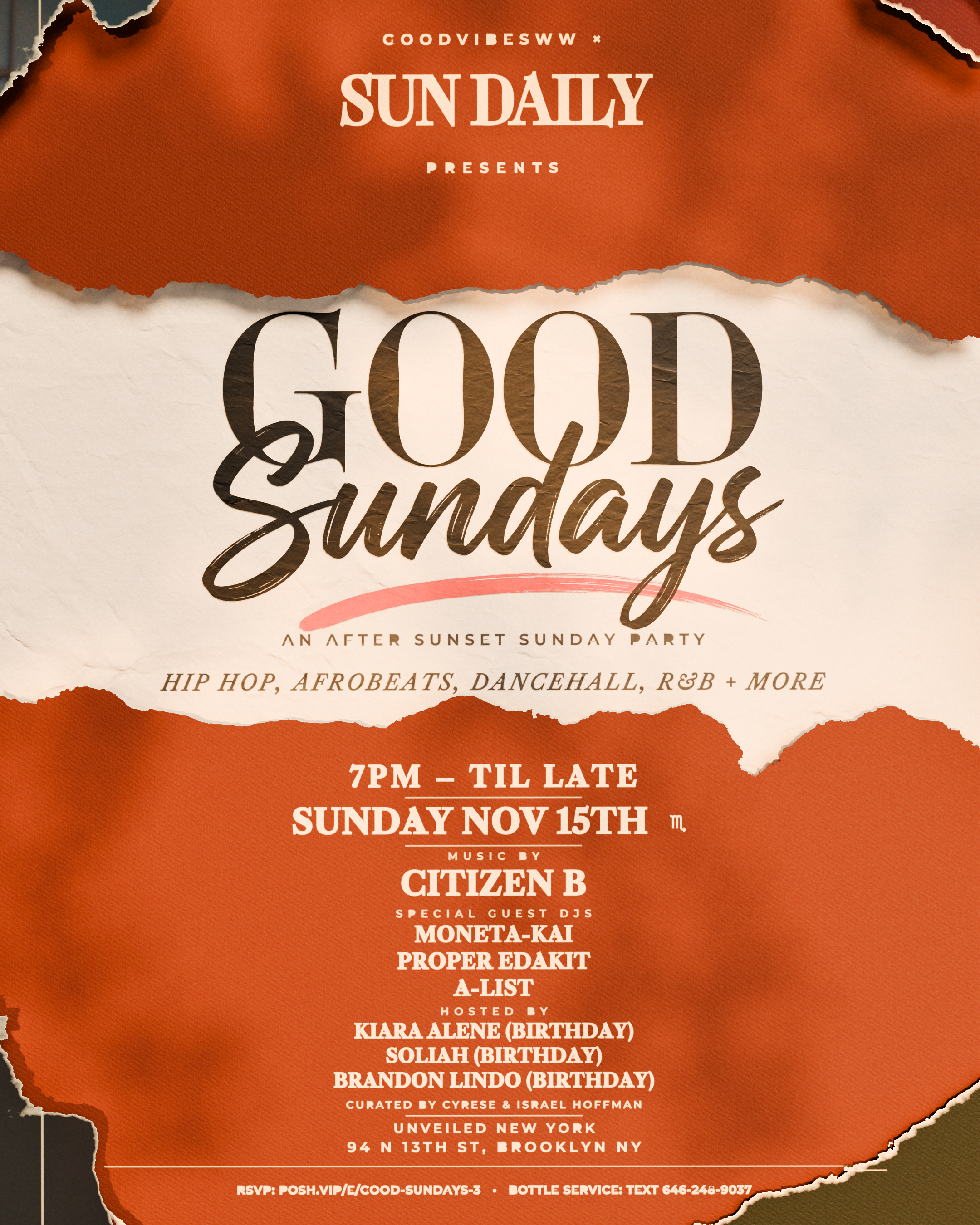 Good Sundays @ Unveiled New York