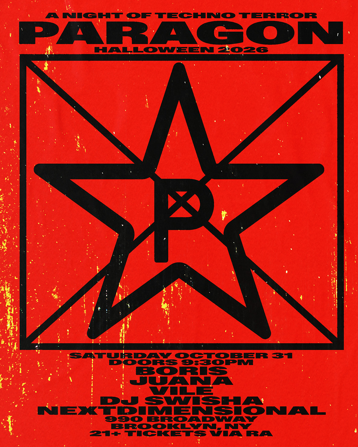 Halloween: Boris, Juana, VILE + DJ SWISHA, nextdimensional