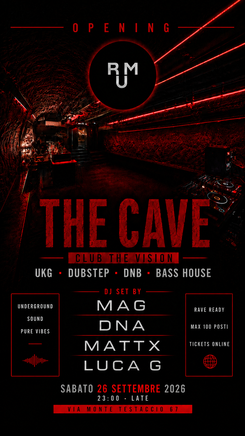 RUM pres. THE CAVE - Drum'n'Bass & Dubstep Party