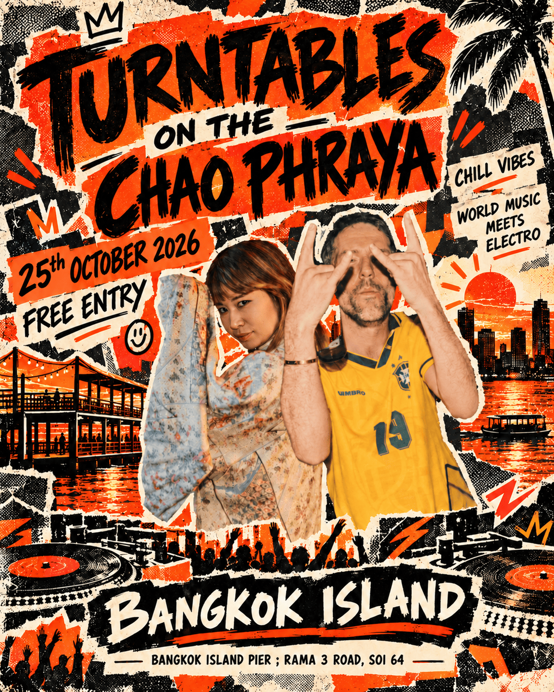 Turntables on the Chao Phraya