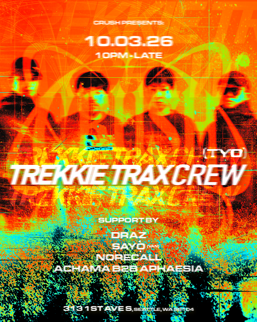 CRUSH: TREKKIE TRAX CREW 2026 TOUR SEATTLE