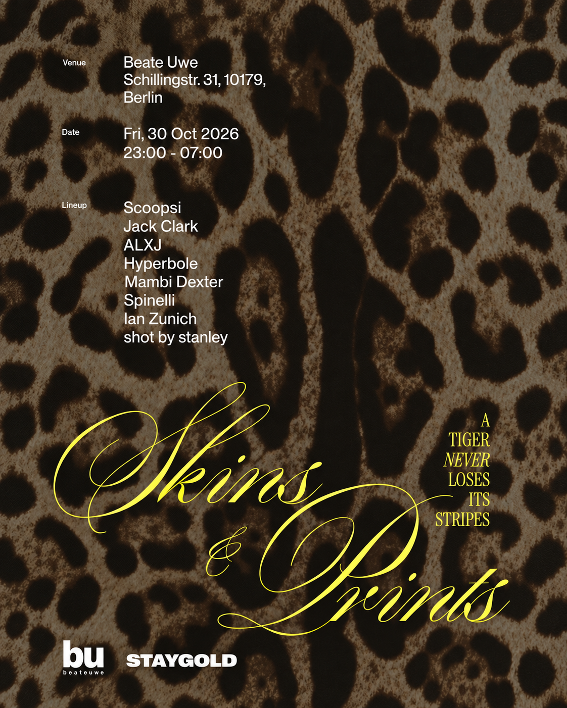Staygold presents: Skins & Prints