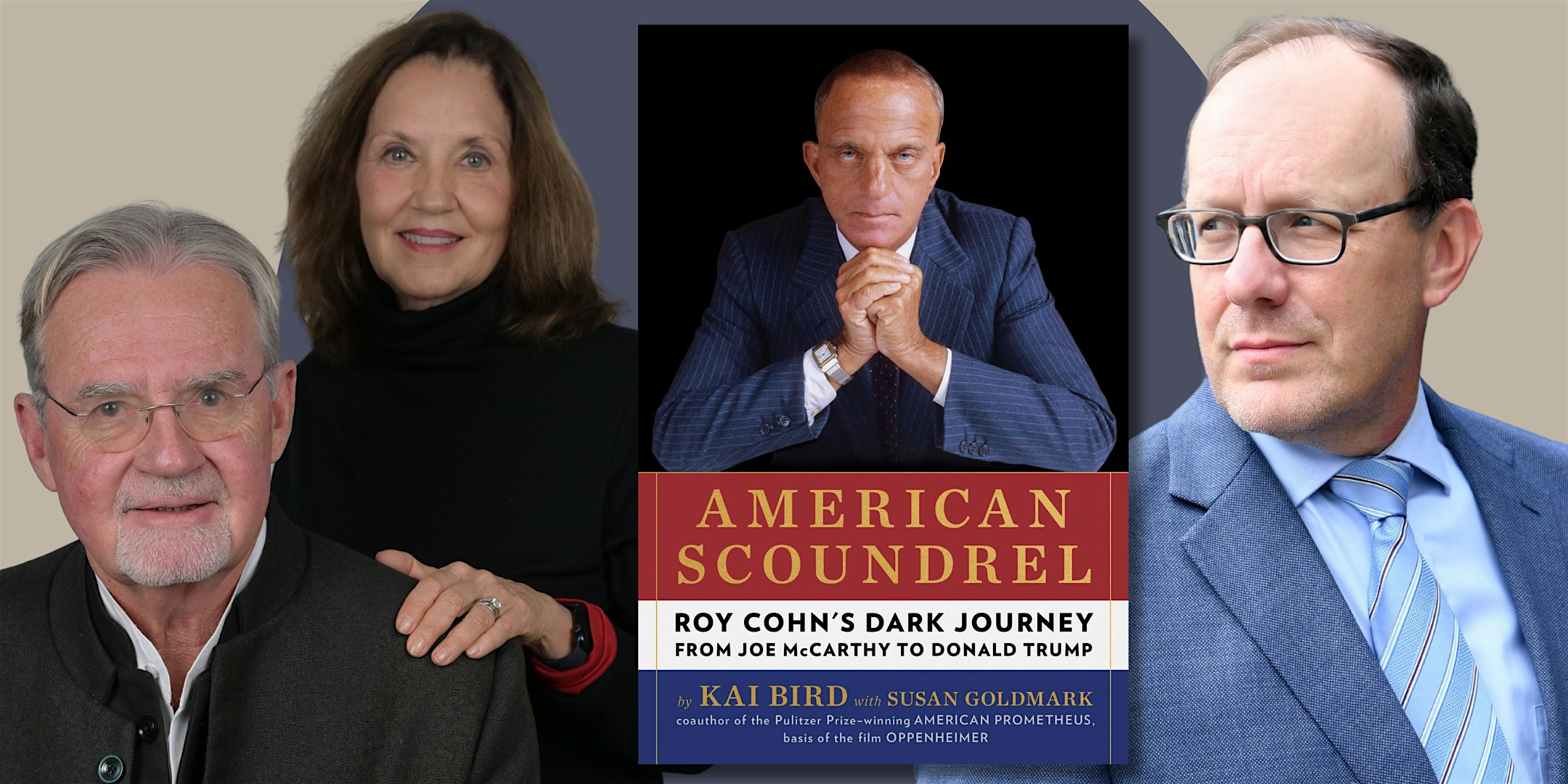 An Evening with Kai Bird and Susan Goldmark in conversation with Tom Hudson
