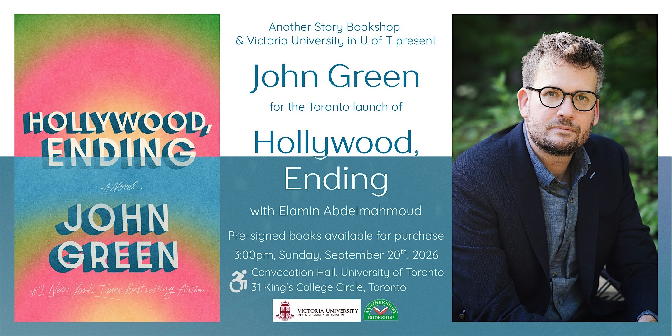 John Green Toronto Book Launch "Hollywood, Ending"