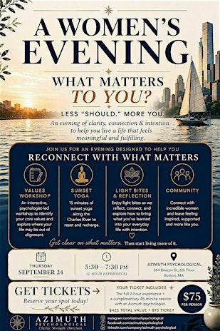 Stop "Should-ing" & Start Living: A Women’s Evening of Clarity & Connection