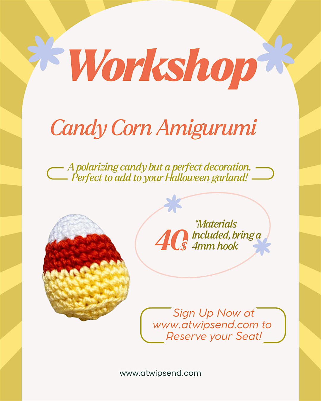 Candy Corn Amigurumi Workshop
