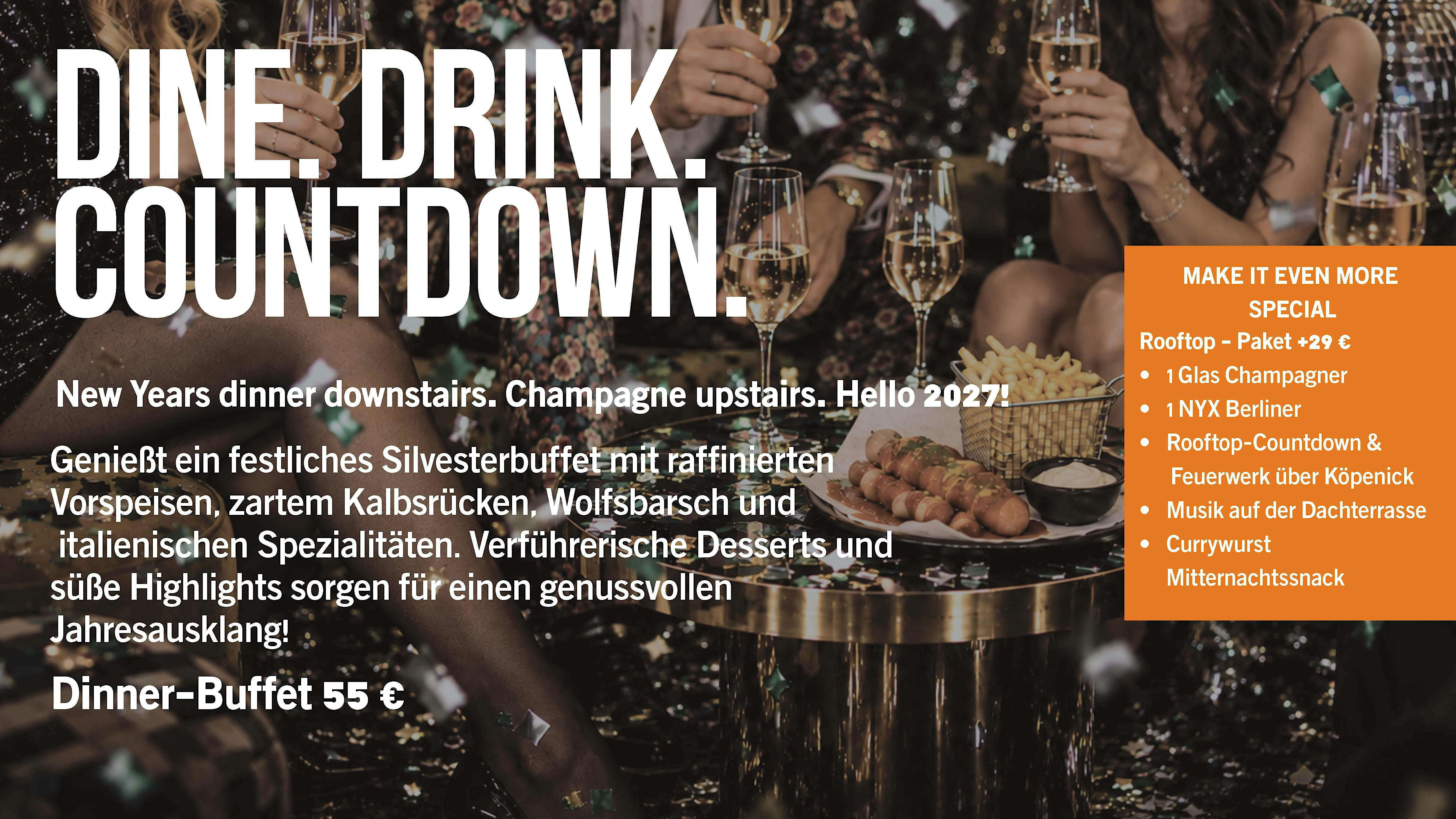 DINE. DRINK. COUNTDOWN.
