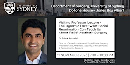 Visiting Professor Lecture - Dr Babak Azizzadeh