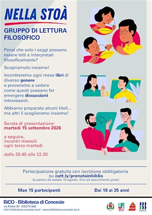 Nella stoà - Gruppo di lettura filosofico per ragazzi 18-35anni