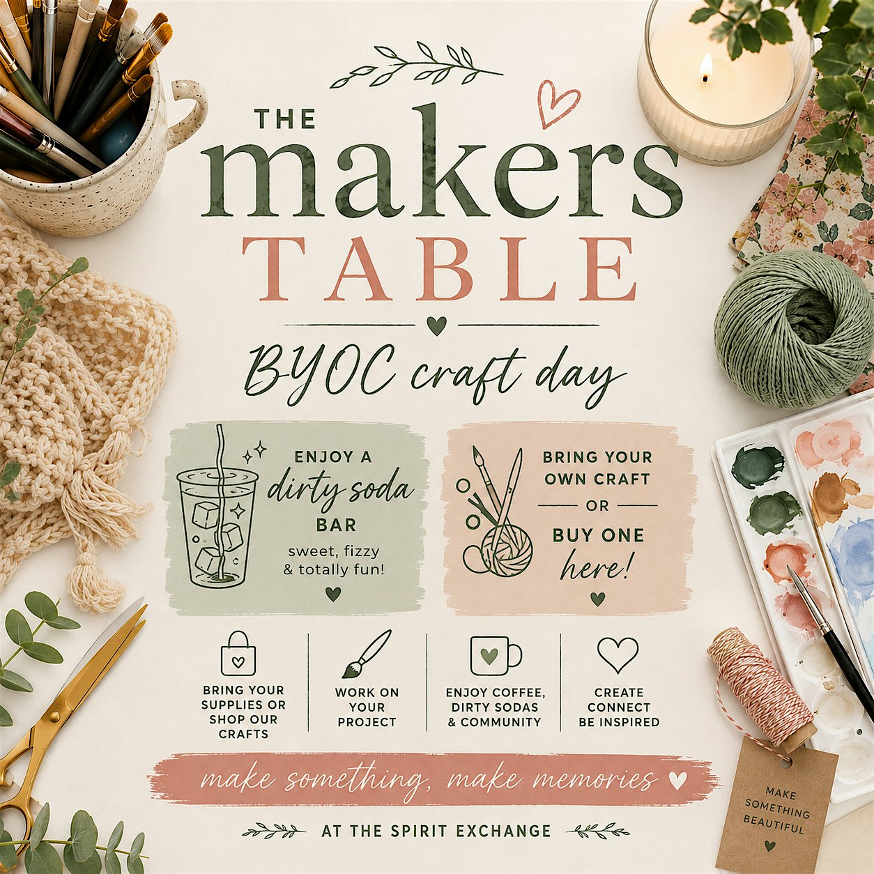The Makers Table - BYOC Craft and Create