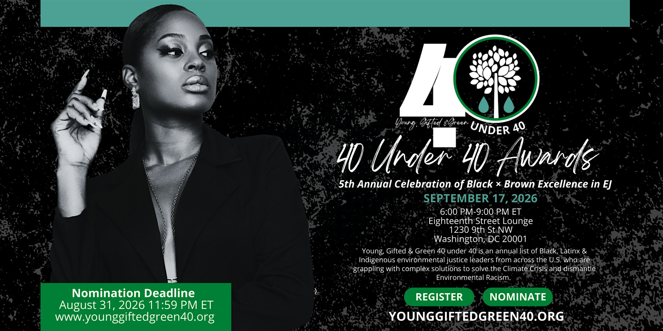 Congressional Black Caucus Young, Gifted & Green 40 Under 40 Awards 2026