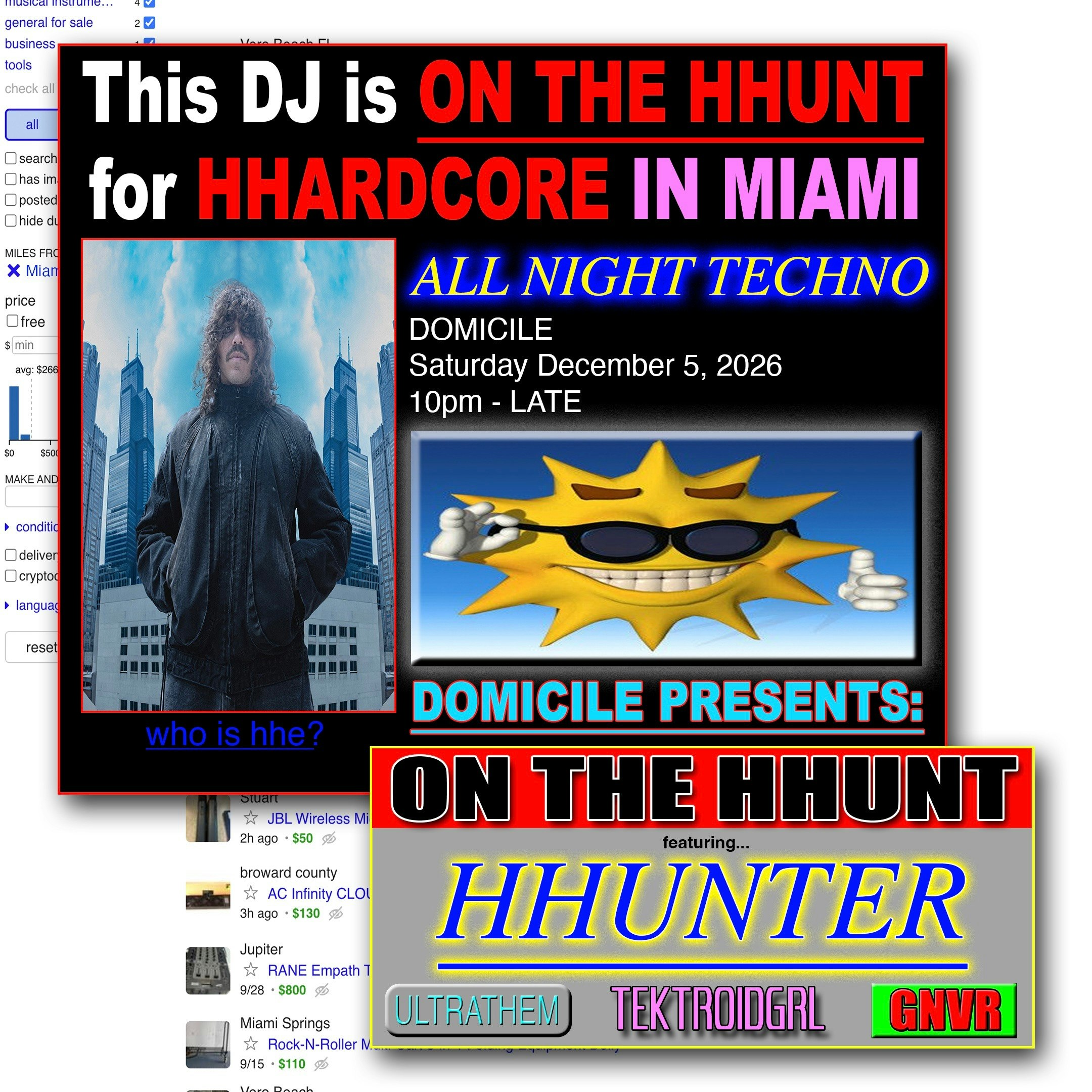 DOMICILE PRESENTS - ON THE HHUNT. BASEL WEEK CLOSING PARTY