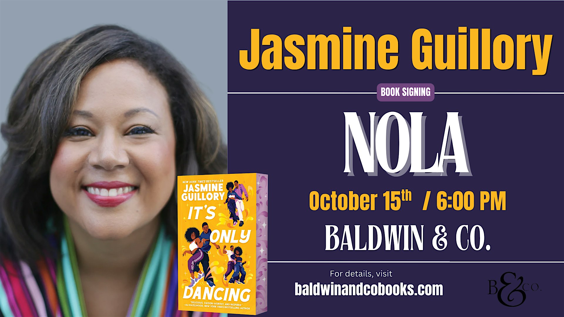 Jasmine Guillory Author Talk and Book Signing