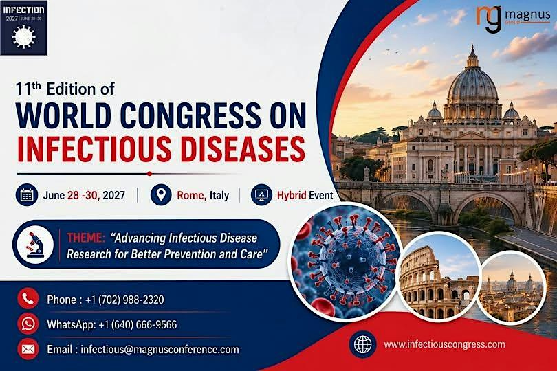 11th Edition of World Congress on Infectious Diseases (Infection 2027)
