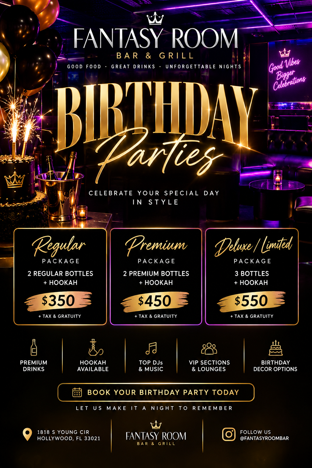 Birthday Bash at Fantasy Room 🎂✨