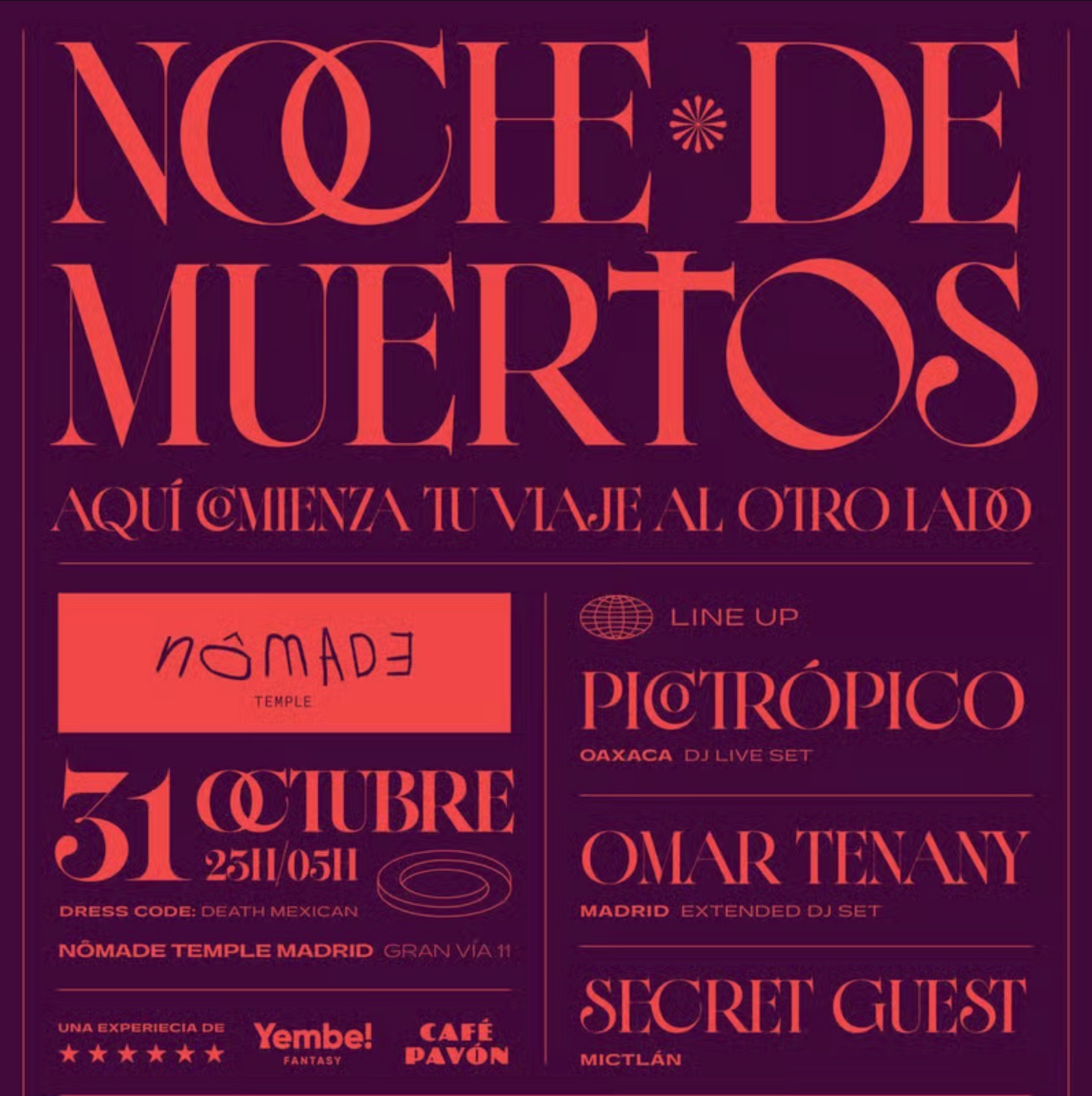 Noche de Muertos x Say No More