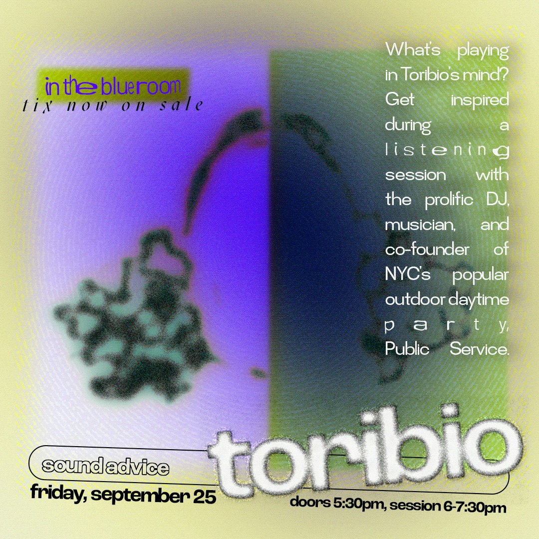 SOUND ADVICE | TORIBIO