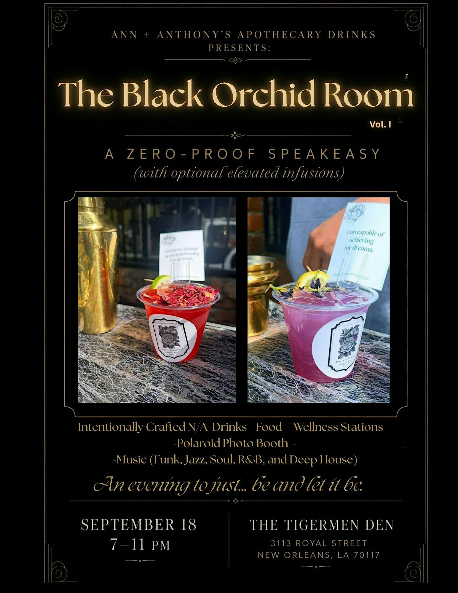 The Black Orchid Room Vol 1: A Zero-Proof Speakeasy Night