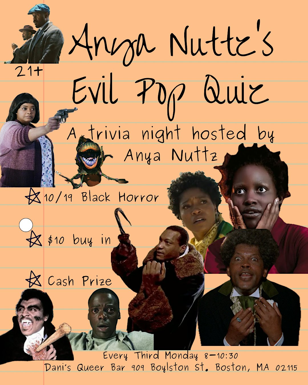 Anya Nuttz’s Evil Pop Quiz Black Horror